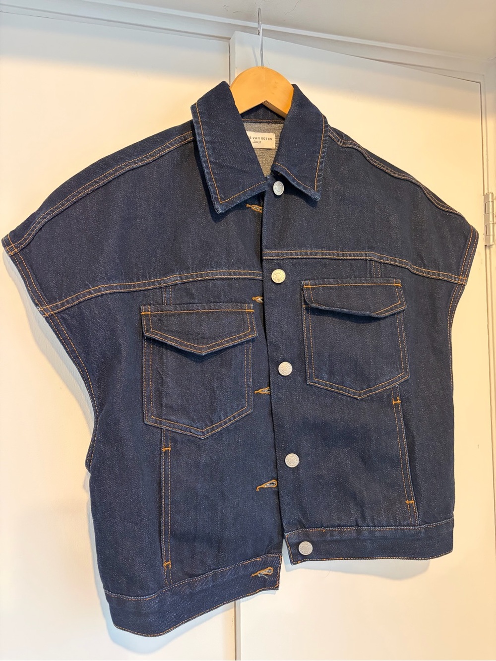 Dries Van Noten cropped denim Vest